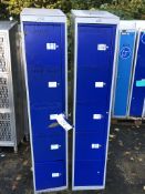 Eight Assorted Lockers (no keys) loading charge -
