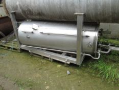 Stainless Steel Vessel, with dished bottom, outlet