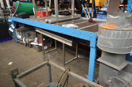 Powered Roller Conveyor Table, approx. 4.2m x 1.4m