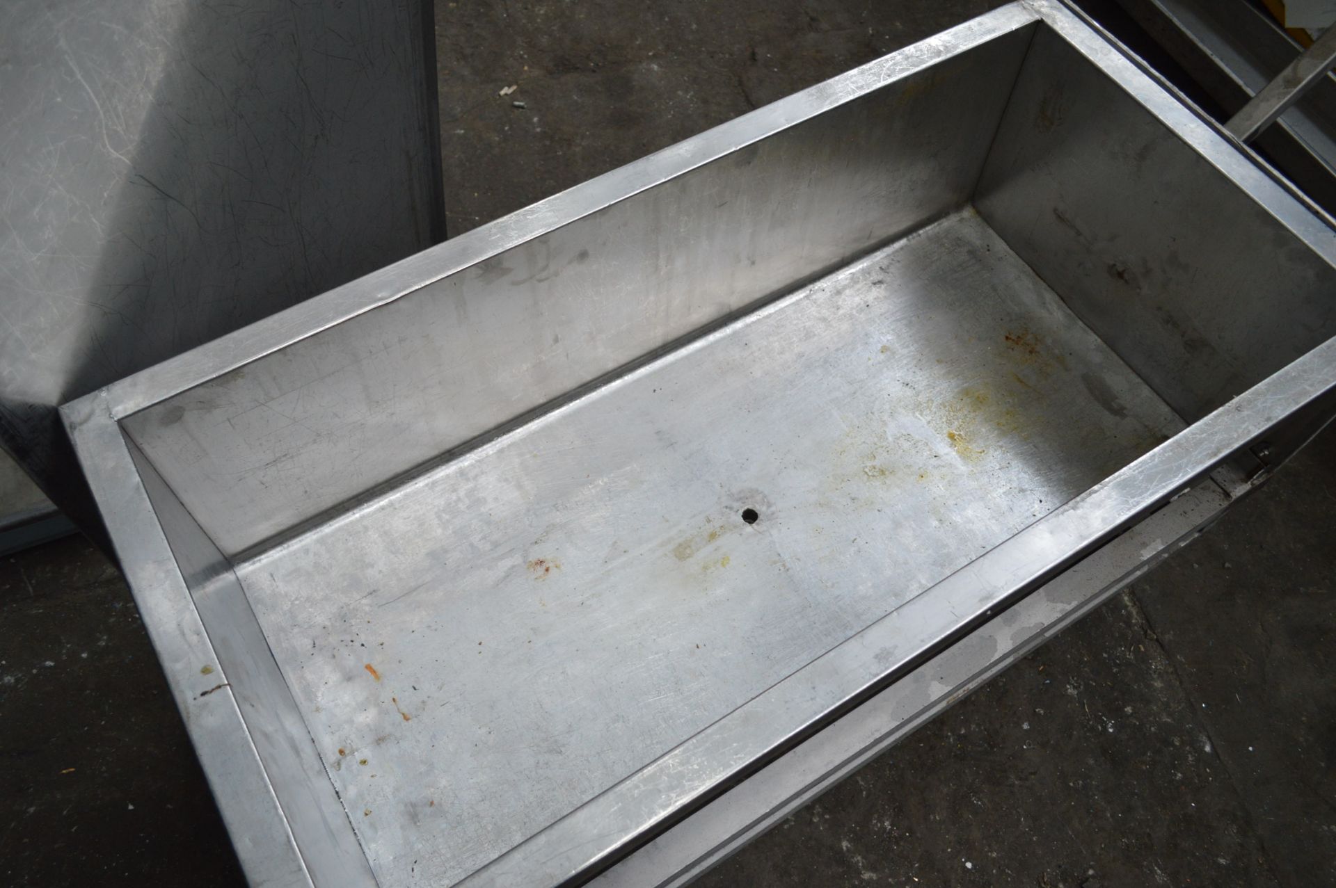 Mobile Stainless Steel Tank, approx. 1.2m x 600mm - Image 3 of 4