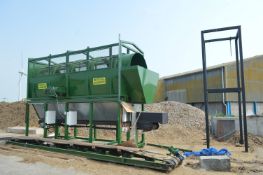 TROMMEL SEPARATOR SCREEN, approx. 1.5m dia. x 4.5m