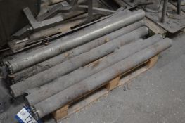 Seven Conveyor Rollers, each approx. 1250mm wide x