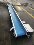 Stainless Steel Conveyor, dimensions approx. 4m lo