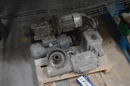 Electric Motors and Gear Boxes, on pallet (Note: T
