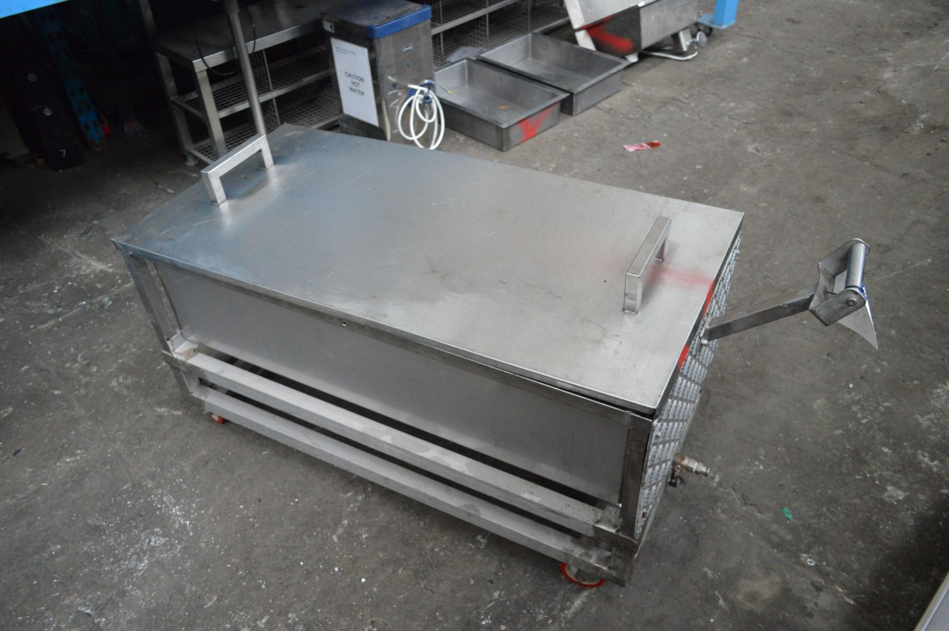 Mobile Stainless Steel Tank, approx. 1.2m x 600mm - Image 4 of 4