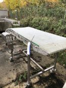 Mobile Sloping Conveyor, dimensions approx. 2.5m x