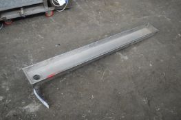 Stainless Steel Drainage Tray, approx. 1.6m x 200m