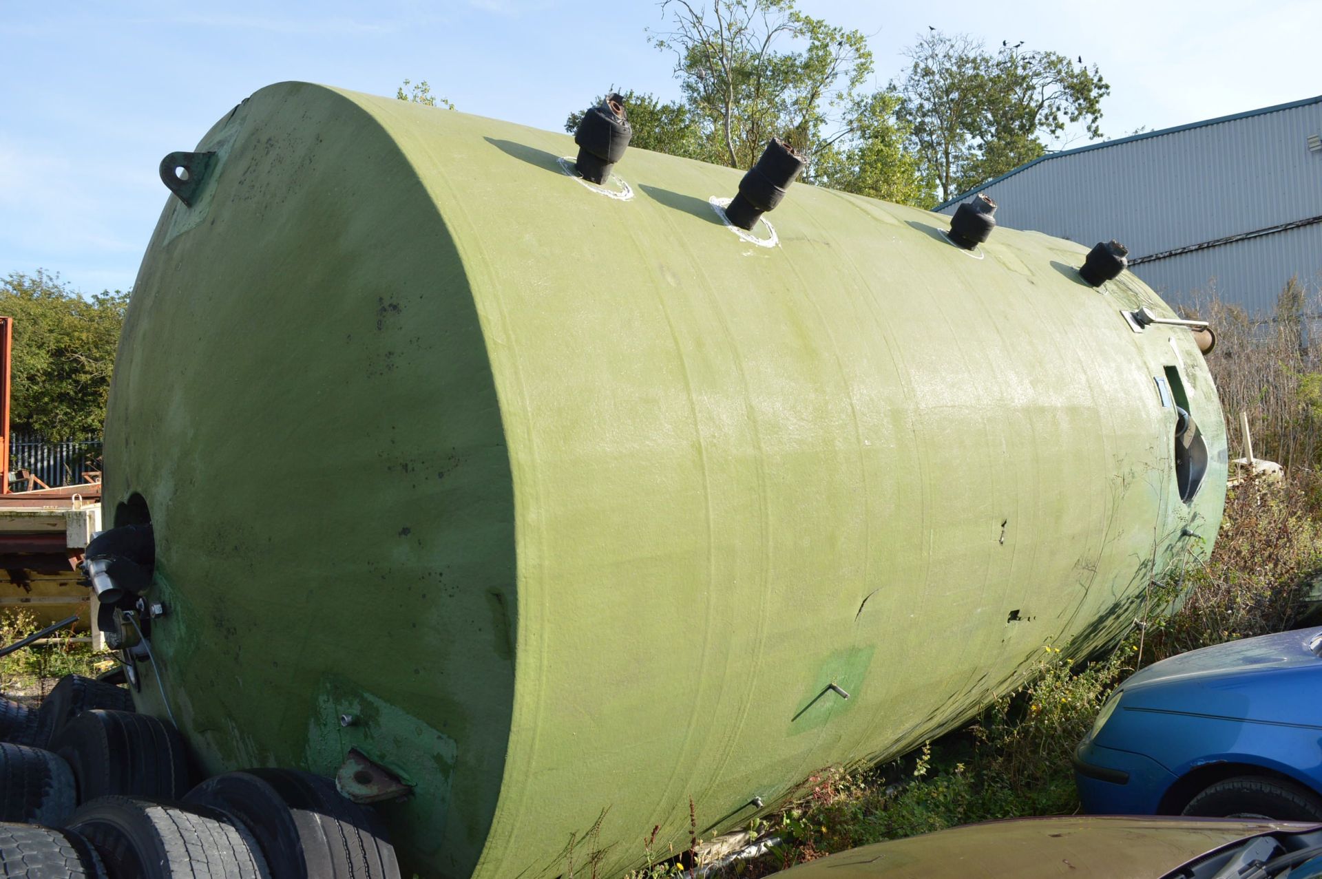 Briggs Insulated Stainless Steel Vertical Storage Tank, approx. 3m dia. x 5.3m deep, working - Image 4 of 5