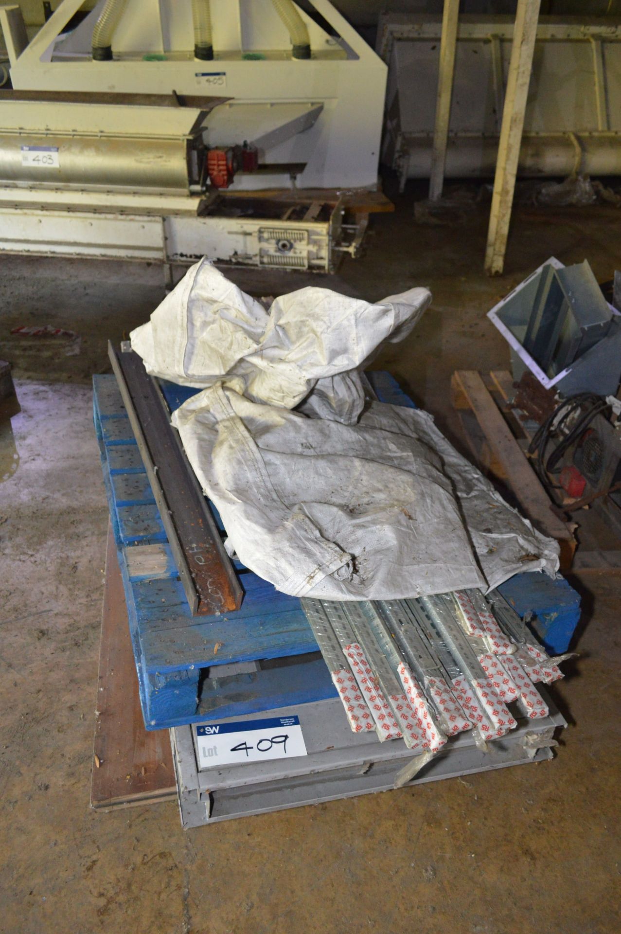 Assorted Equipment, on pallet, including steel door