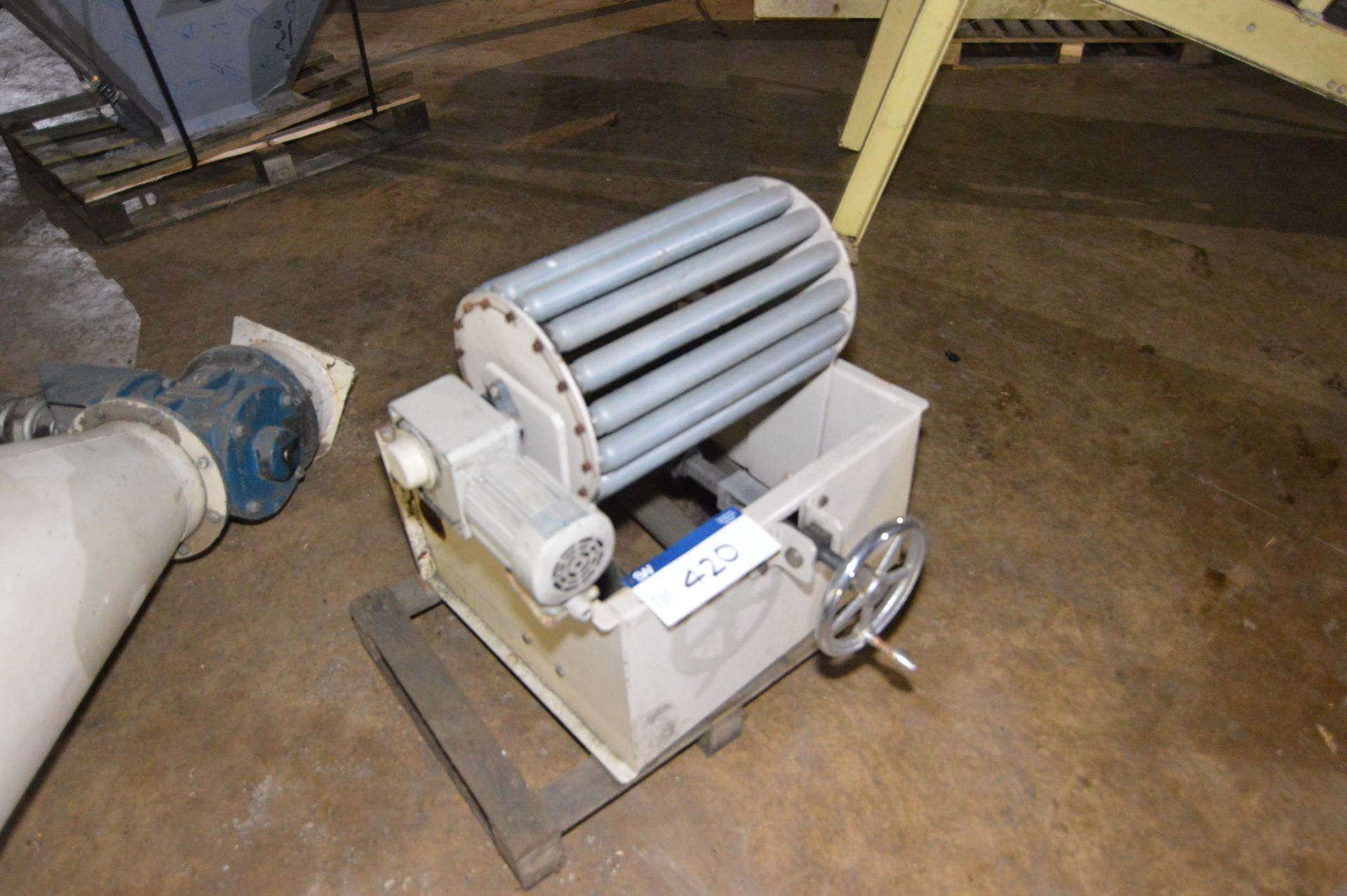 Rotary Roller Drum Drive, approx. 500mm wide on rollers, with geared electric motor drive - Image 2 of 2