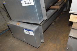 Guttridge TWIN 300mm dia. STAINLESS STEEL HOPPER DISCHARGE CONVEYOR, serial no. 597725-1-7, year