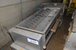 Guttridge TWIN 300mm dia. STAINLESS STEEL HOPPER DISCHARGE CONVEYOR, serial no. 597725-1-2, year