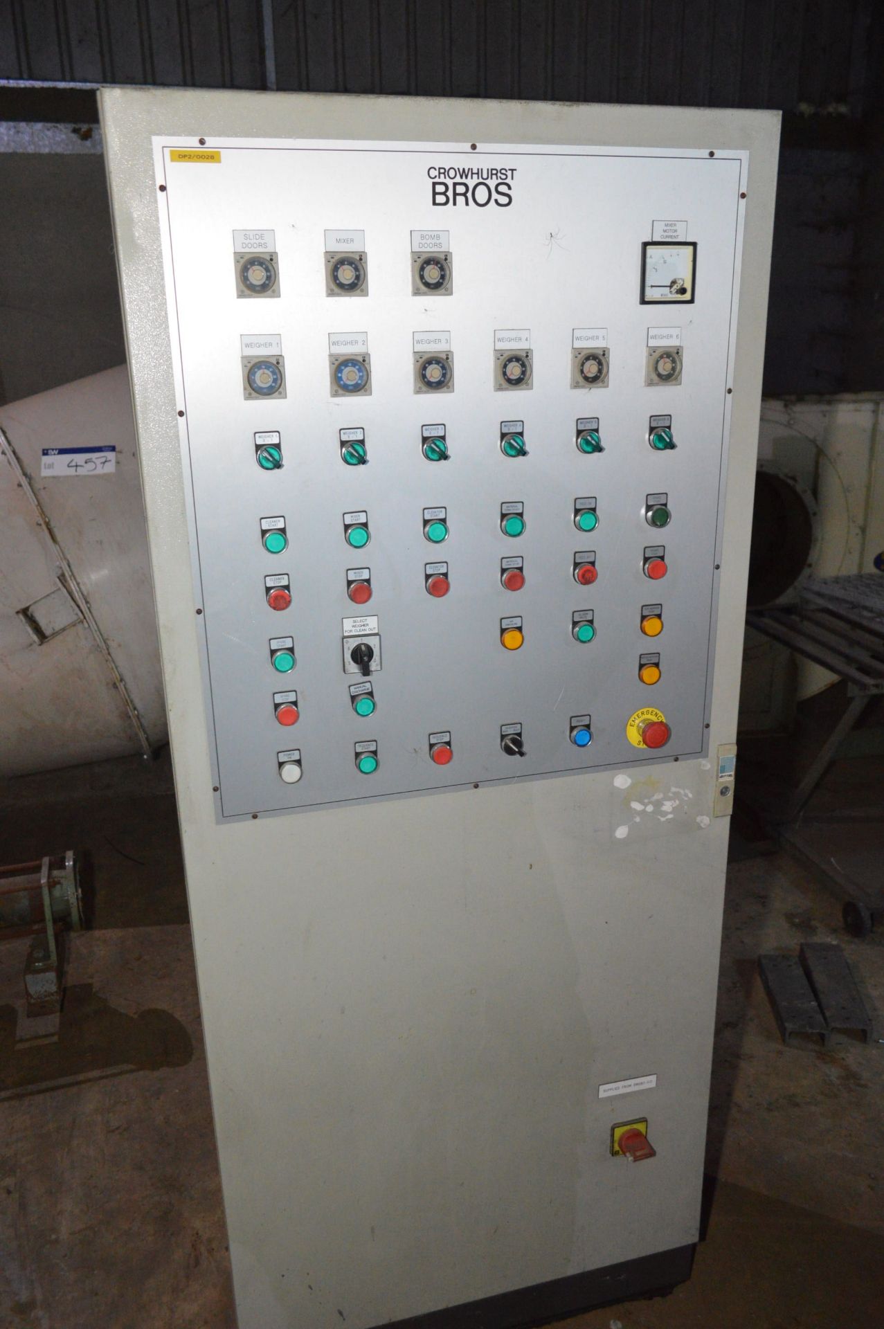 Single Door Control Cabinet (weighers and mixer)