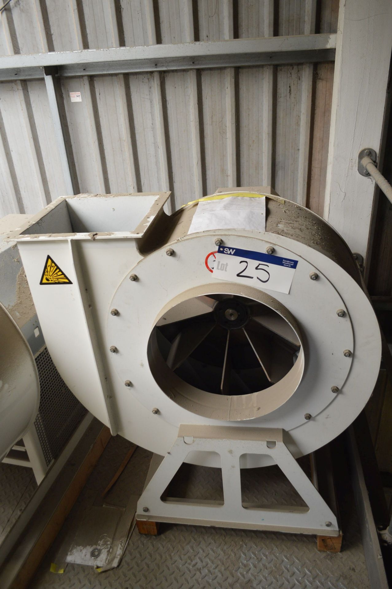 Cimbria STEEL CASED CENTRIFUGAL FAN, (uninstalled/ unused), 800mm dia. x 250mm impellor, 440mm