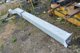 Approx. 250mm x 250mm Bolted Sectional Galvanised Steel Duct, approx. 5.9m long