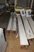 Guttridge 200mm dia. SCREW CONVEYOR, in four sections, three x 3.2m long and one x 2.4m long, with