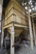 Nest of Two Welded Steel Product Storage Bins, each bin approx. 2m x 2m x 2.6m deep-on-straight,