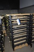 15 Interroll Fabricated Steel Conveyor Stands, each stand approx. 830mm x 1.28m high, on one