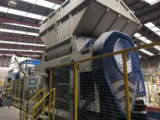 Lindner JUPITER 2200 SINGLE SHAFT PRIMARY SHREDDER, serial no. 6162, manufacturer’s plate notes year