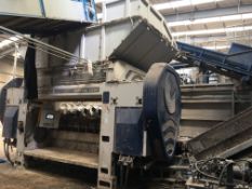 Lindner JUPITER 3200 SINGLE SHAFT PRIMARY SHREDDER, serial no. 6521, year of manufacture 2017 (