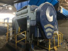 Lindner JUPITER 2200 SINGLE SHAFT PRIMARY SHREDDER, serial no. 1986-A, advised 2017 fully