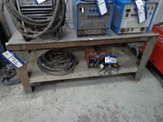 Metal Workbench, 1.54m x 0.62m x 0.7m