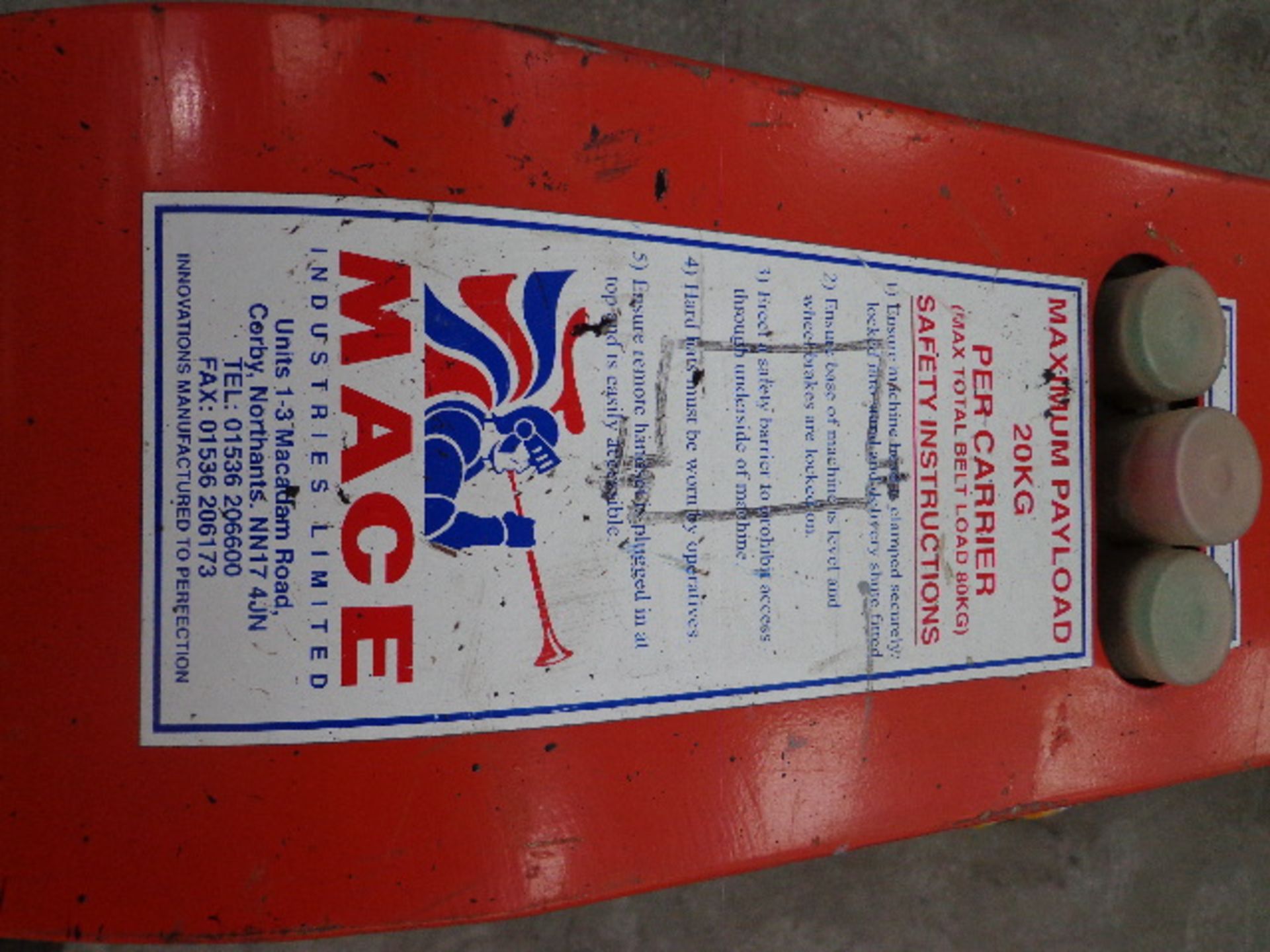 Mace Bumpa Type 10 Tile Elevator Hoist, serial no. - Image 3 of 3