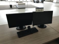 Two Edge 10 Monitors & Keyboards