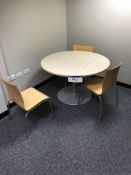 Ash Effect Circular Meeting Table, 1200mm dia., wi