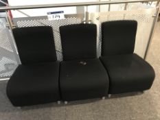 Three Fabric Upholstered Reception Chairs