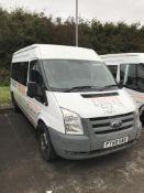 Ford Transit 13 Seater Minibus, registration no. P