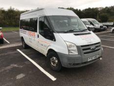 Ford Transit 13 Seater Minibus, registration no. P