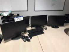 Four Edge 10 Monitors & Three Keyboards