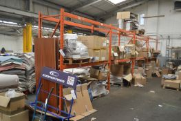 Four Bay Two Tier Boltless Pallet Rack, each bay approx. 2.8m x 800mm x 2.7m high
