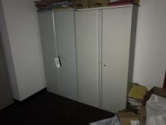 Two Steel Double Door Cabinets