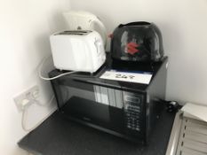 Microwave, Two Toasters & Kettle