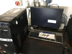 HP Intel Pentium Personal Computer (hard disk removed), with flat screen monitor, keyboard and