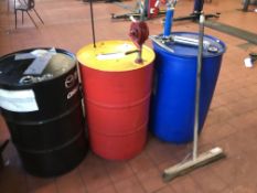Assorted Oils & Coolants Part Drums