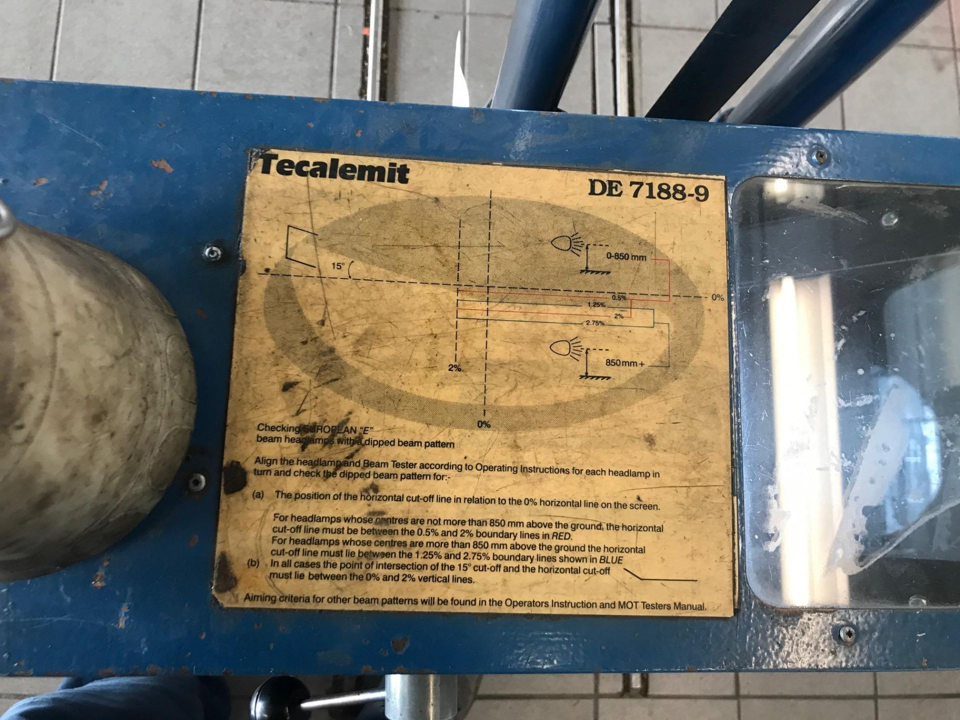 Tecalemit DE 71889 MOT Testing Kit - Image 2 of 2