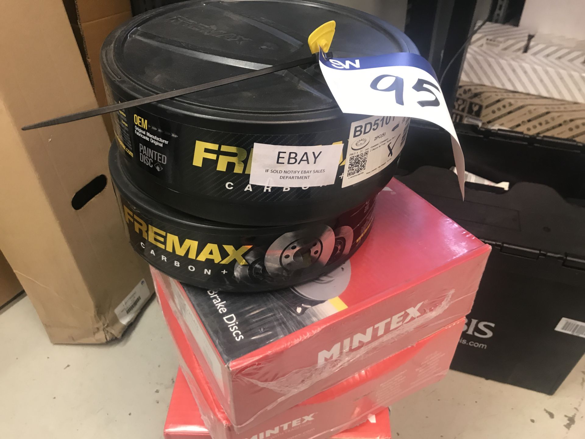 Assorted Brake Discs by Mintex and Firemax, as set out in one stack - Image 2 of 2
