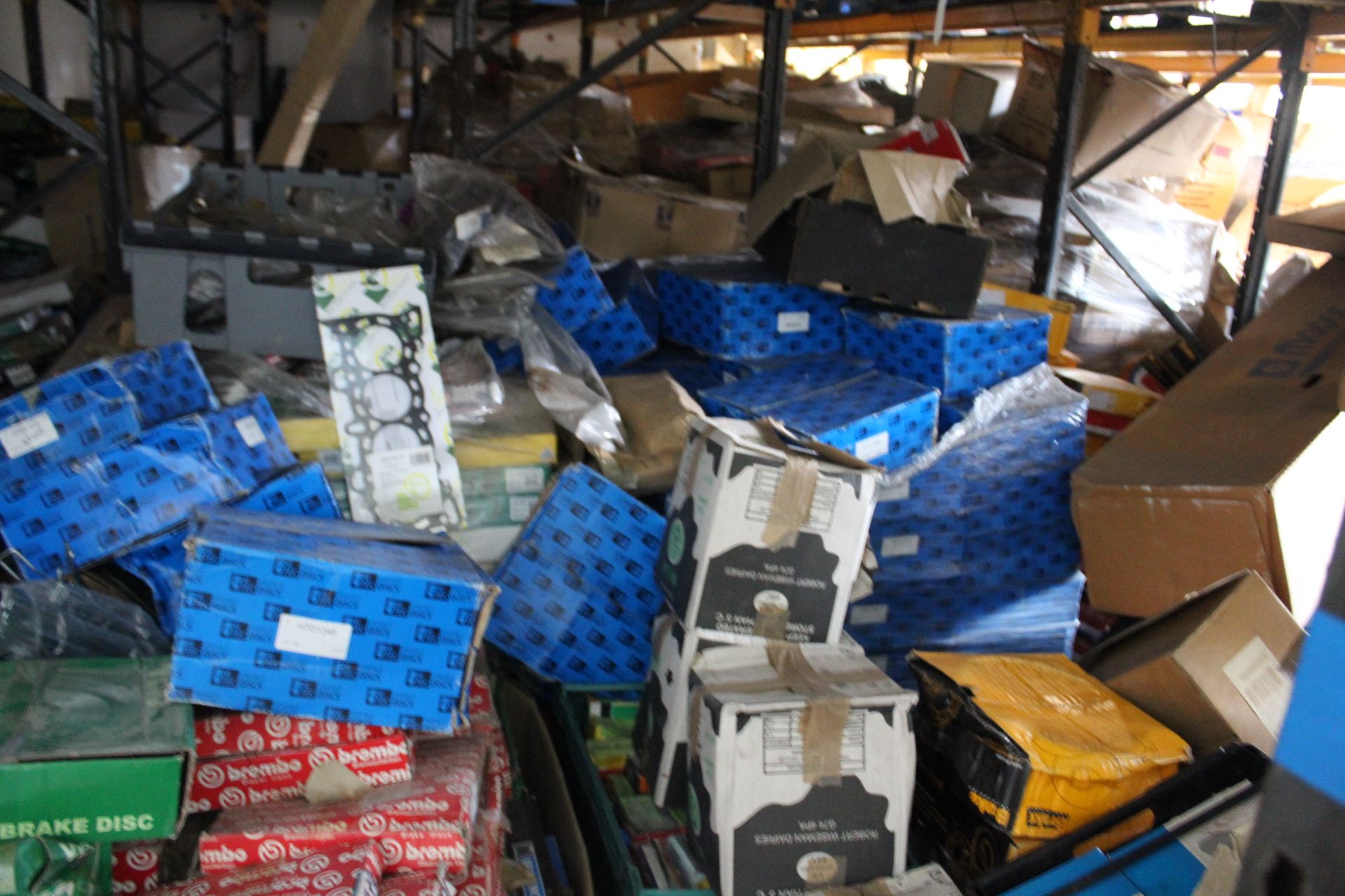 ASSORTED CAR PARTS, under four bays of racking (in - Image 13 of 14