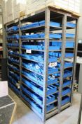 Four Bay Multi-Tier Stock Rack (contents excluded