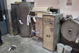 Double Door Steel Cabinet & Four Drawer Steel Fili