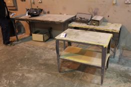 Three Steel Framed Benches (lot located at Border