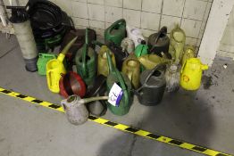 Assorted Plastic Containers, as set out on floor (