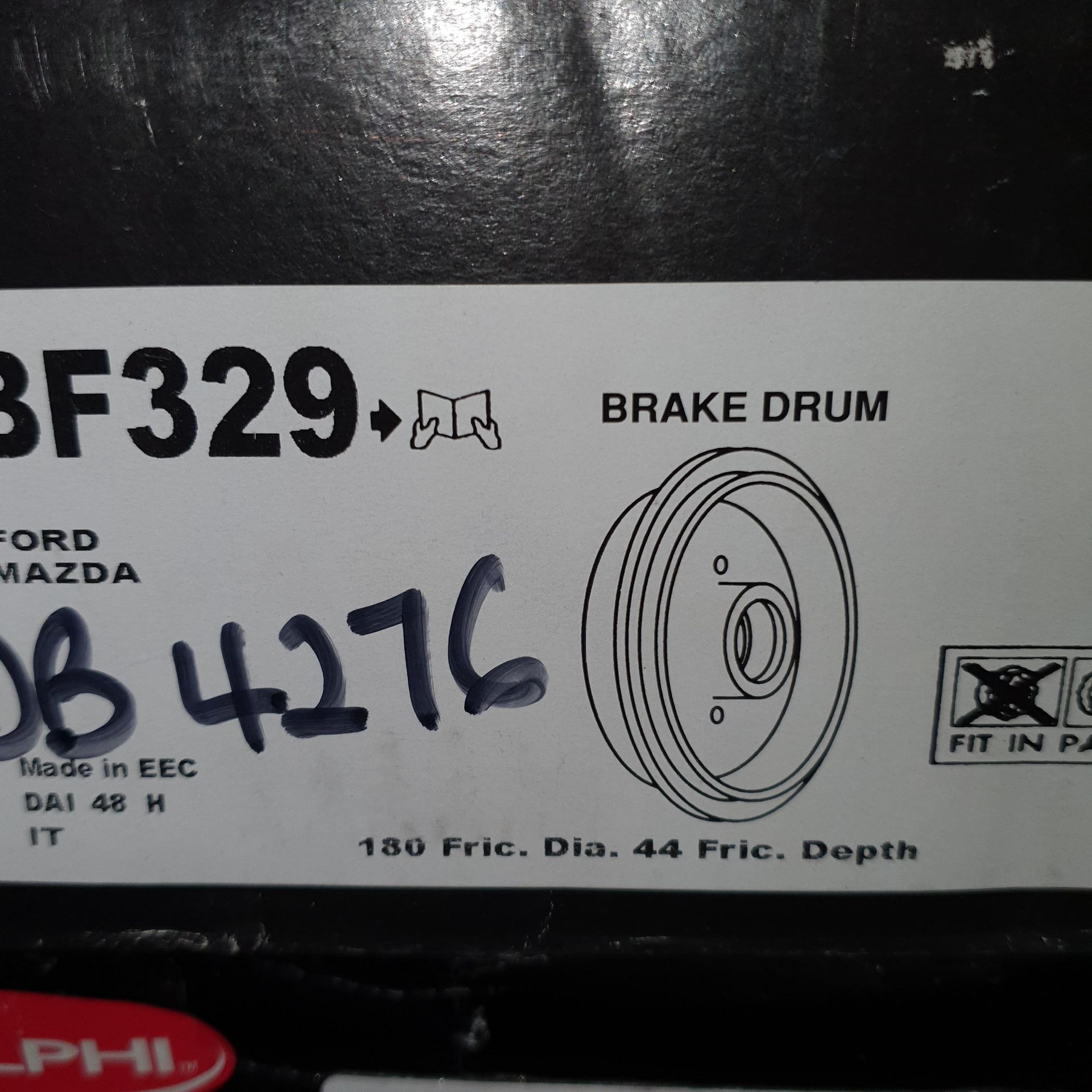 Delphi Brake Drums, as set out on one tier of rack - Image 3 of 4
