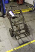 Twin Bottle Trolley, with goggles, hoses and regul