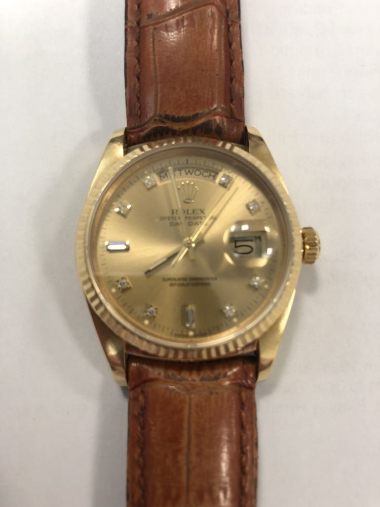 Rolex Oyster Perpetual Day Date Wrist Watch c.1984, 18ct Yellow Gold