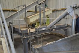 Bolted Sectional Steel Mezzanine Floor Plant Entablature, approx. 3.6m x 2.5m x 1060mm high, with