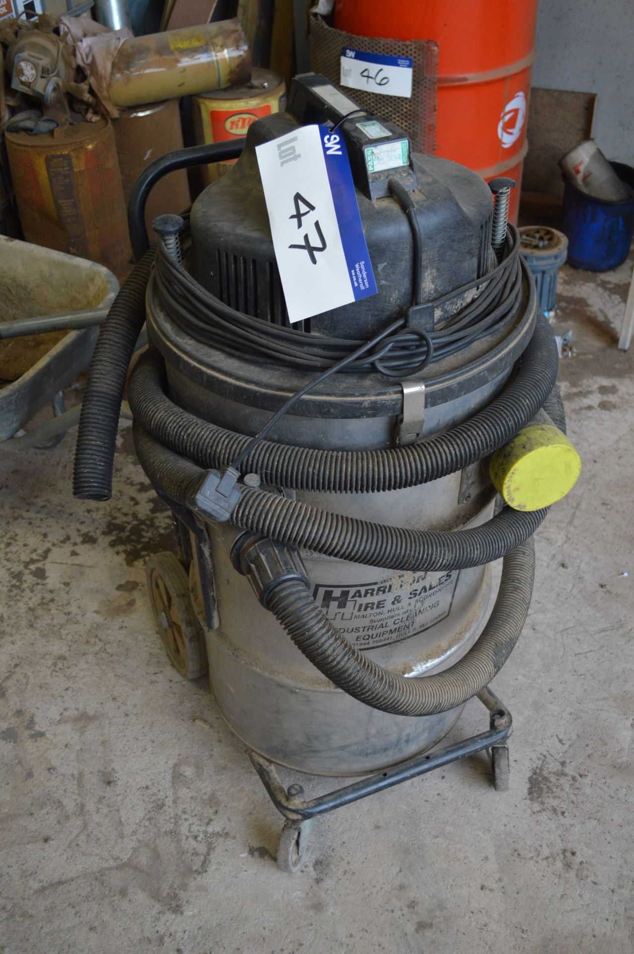 Harrison Portable Industrial Vacuum Cleaner, 240V, (please note this lot is part of combination